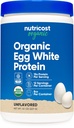 Nutricost Organic Egg White Proteine Powder 8 oz (Nearomated) - 15 Grams Proteine Per Serving, OMG-free, Gluten Free