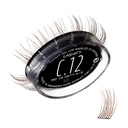 Lashify Curl 12mm Gossamer Extensii geană Refill, Ash Culoare, DIY Lashes false pentru un aspect natural