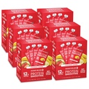 Designer Smoothie proteine wellness, fructe reale, 12g proteine, carbohidrat scăzut, Zero adăugat zahăr, Gluten-gratuit, non-GMO, fără culori artificiale sau arome, capsuni Banana, 24 Conte