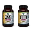 Amazing Herbs Premium Black Seed Oil Capsule - Mare potenta, Cold presat Nigella Sativa SIDA în Digestive Health, Immune Support & Brain Function - 60 Conte, 1250 mg (Pachet de 2)