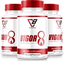 NutraRize (3 ambalaj) Vigor 8 pentru bărbați, Vigor 8 pastile de sex masculin de creștere Formula, Vigor opt capsule suplimentare de testare Boost, Vigor8 Booster de rezistență Recenzii Horny Goat buruieni Tongkat Ali (180 capsule)