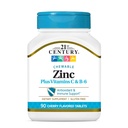 21st Century Zinc masticabil Withc & B6 - Cherry, 90 Count