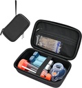 ProCase greu de transport caz pentru inhalator astm, Spațiu inhalator portabil sac de călătorie pentru adulți Copii, măști accesorii Astm, Astm Kits Organizator cu buzunar de plasă - Negru