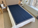 Țesătură din oțel inoxidabil simplu de împământare, 39x79 inch (Navy)