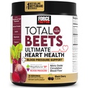 Force Factor Total Sfecla Ultimate Heart Health Suport de presiune a sângelui cu CoQ10, Root Powder, Extract de semințe de struguri, Suplimentul de presiune a sângelui pentru circulatie, negru Cherry, 30 Serviri