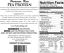 Proteină de mazăre fermentată (organică) 16 oz (16 ounzi, fără aromă)