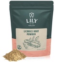LILY OF VALLEY Licorice/Liquorice Root Powder - Ground Mulethi Soursed from India - Glycyrrhiza Glabra - Natural Sweeten - Vegan & Gluten-Free - Packed in Resealable Pouch (8oz, 226g)