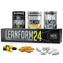 NDS Nutriție pierdere în greutate Putere maximă - Scăderea poftei de mâncare și Booster de energie - Glutamina, L-Carnitina, și CLA (LipoRush XT 60 capsule, Censor 90 Softgels, și Slim-Tox 90 capsule)