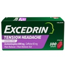 Excedrin Tensiune Cefalee Caplete de relief, Acetaminofen 500mg, Cafeina 65mg, Durere Reliever, Aspirină-Free, 100 Conte