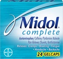 Midol Menstrl Glcap Dimensiune 24s Midol Putere maximă menstrual complet durere ajutor