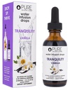 Inventii Pure Tranquility - Suporta relaxare - Vanilie si musetel - picaturi de apa - Fara zahar, calorii sau indulcitori artificiali - 60 portii - 2 oz