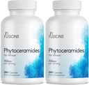 Fitoceramide 200 capsule Reparații cutanate Întinerire Suport anti-îmbătrânire Ceramide derivate de plante 700 mg Gluten gratuit non-GMO (2)