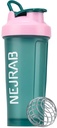 Sticluță Shaker Proteine - Sport Blender Sticle pentru amestecuri de proteine și Shakes - 28 Oz, Leak-Proof, cupe shaker pentru shake-uri proteine, Pre-workout (Green), Medium, NJB 28-Oz