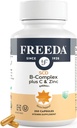 FREEDA Complete B Complex cu vitamina C & Cesiu SCD juridice Vitamina B (B1, B2, B3, B6, B12) 