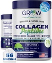Colagen Peptides Powder 20g cu acid hialuronic & Biotin - iarbă nearomatizată Pudră de colagen Fed cu suplimente hidrolizate de tip I & III Colagen - păr, unghie, Skin & suport comun - 56 Serviri