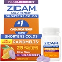 Zicam Rece Remedy Zinc RapidMelts, Elderberry Citrus Flavor, Homeopatic, Rece Scurtare Medicina, Scurta durata rece, 25 Conte
