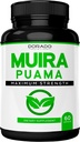 Extract de rădăcină Muira Puama 1000mg pentru bărbați și femei - Capsule premium - 60 Conte - Zero Fillers - Al treilea Parar testat - Gluten gratuit și non-GMO - Statele Unite ale Americii - Garanție de calitate - testat pentru potențial și puritate