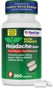 GenCare - Dureri de cap Relief Acetaminofen cu aspirina (AINS) și cafeina (300 Capleți) Pachet de valoare 