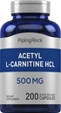 Piping Rock Acetil L-Carnitina HCL 