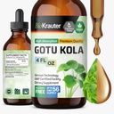 BIO KRAUTER Gotu Kola Tincture - Centella Asiatica Extract - Alcool și zahăr gratuit Gotu Kola Extract - Picături Vegan 4 Fl.Oz.