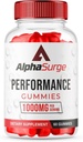 (1 ambalaj) AlphaSurge Gummies pentru bărbați, Alpha Surge Advanced Formula Gummies cu 1000 MG Chewable, AlphaSurge Ingrediente naturale Gummies (60 Gummies)