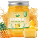 ACEYO (12 OZ Irish Sea Moss Gel Raw Vegan Ananas Flavor 102 Vitamine și Minerale Wild Harvested Non-GMO Immune Defense Booster tiroida suport digestiv