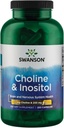 Swanson Choline & Inositol Nervilor funcţie mentală 250/250 Milligrame 250 capsule