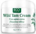 WFDL Wild Yam Cream for Hormone Balance, Organic Yam Cream with Chasteberry, Aloe & Vitamin E for Menopause Relief, Soothes Night Sweats & Hot Flashes, Eases Mood Swings (1.76 OZ)