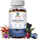 Black Seed Oil Gummies, Black Seed Oil, Sea Moss, Ashwagandha, Elderberry, Turmeric, Vitamina C, D, zinc, Root Root Powder, Suport Sistemul imunitar, Ficat , Sanatate cardiovasculara, Păr radiant & Piele