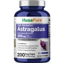 NusaPure Astragalus 20:1 Extract, 300 mg echivalent cu 6000 mg per Serving, 200 Capsule Veggie, Non-GMO & Bioperine