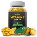 Asistenta imuna Dr. JOEL Vitamina C 2000 mg - 200 comprimate - cu zinc, elderberry, Rose Hip, echinacea - Boosts Immune System- Made in USA