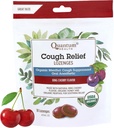 Quantum Health USDA Organic Cough drops Mentol & Honey Throat Lozenges - Soothing Bing Cherry Flavored Suppressant - Dry Mouth & Sore Throat Relief pentru adulți și copii - 18 Conte