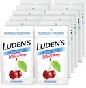 Sugar Free Cherry Drops, Sore Ghroat Relief, 25 Count (12 Pack)