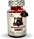 Creatine Monohidrat Gummies- 5g- 30 Servings - Urs de gumă de mestecat Vegan pentru cresterea musculara, Recuperare musculara, Recuperare antrenament, Brain Health - Nu Faza de încărcare - Nu Bloating