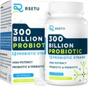 Probiotice pentru femei Bărbați: 300 Miliarde CFU Probiotic Mare Potență Probiotică + 12 Strains Probiotice organice cu Prebiotice, Daily Probiotic Supliment pentru Digestive, Curaj, Imun și Bloating Health, 60 Capsule