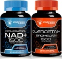 wellNESS LABSRX Quercetin cu Bromelain capsule suplimentare NAD