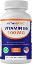 Vitamina Vitamatic B6 (Pyridoxine HCl) 100 mg 