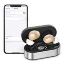 SIDA auditivă reîncărcabilă pentru seniori - 16 canale de ajutor auditiv Bluetooth - Dispozitive invizibile de amplificare a auzului digital pentru urechi cu reducerea zgomotului, apeluri activate pe iOS Android Music