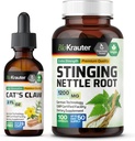 BIO KRAUTTER Cats Claw Tincture 2 Fl. Oz. & Stinging Nettle 100 Capsule