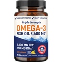 Puterea triplă DHA Omega 3 ulei de pește 3600 mg 