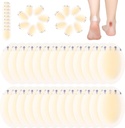 Tarpop 100 buc Bandaje Blistere Blistere Hidrocoloid Pad-uri pentru gel rezistent la apa Adeziv Bandaje Protectori pentru picioare (Stil unic)