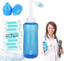Sticla de spalare nazala, Sinus Clătire flacon nas Spălătorie 300ml Nasal Spălător flacon vas Irigare nazală - Îngrijirea nasului și hidratarea pentru adult și copil (1)