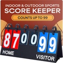 Tablou de bord susstreet/Score Keeper for Indoor & Outdoor Sports - Ping Pong/Baseball/Tenis/Tablou de scor sau Varsity Scoreboards/Volleyball Scorekeeper - Portable Scoreboard Flips până la 99