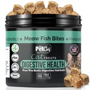 Pet Chef Meow Bites: Premium Premium Pro & Prebiotic Digestion Cat Treats - Îmbunătăţirea Digestion - mai bine bronz Fortiflora Probiotice pentru pisici - opreşte Vărsături Cat toate vârstele