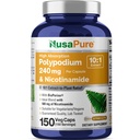 NusaPure Polypodium Nicotinamidă 10:1 Extract, 240 mg echivalent cu 2400 mg per Veg Caps - 150 Count (non-GMO, Soyfree, Bioperine)