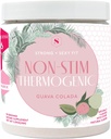 Puternic + Sexy Fit, Greutate si Dieta Supplement de sprijin pentru sănătate, Cafeina gratuit non Stim băutură pulbere pentru controlul apetitului și suport metabolic, Suplimente pentru femei, Guava Colada Aroma, 30 SVG