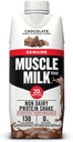 Muscle Milk Genetic Proteine Shake, Ciocolata, 11 Fl Oz Cutie, 12 Pack, 25g Proteine, Zero Zahăr, Calciu, Vitamine A, C & D, 5g Fibră, Energizant Snack, Antrenament de recuperare, Ambalaje mai Vary