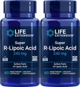 Extensie de viaţă Acid super- R-Lipoic 240 mg, 60 Capsule vegetariene (Pachet de 2)