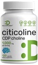 Citica colină CDP Choline, 1000 mg per servire, 120 capsule 