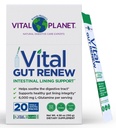 Planeta Vital - Vital Gut Renew Powder Supplement for Leaky Gut Repair with L-Glutamine, Marshmallow and Ginger Root, DGL Licorice Root and Organic Aloe Vera, L Glutamina 6000mg, 20 Single Serve Packs